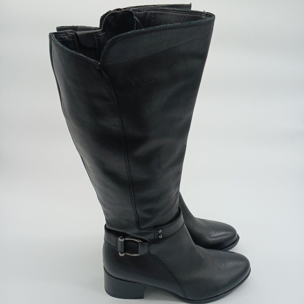 Dane Black Naturalizer Wide Calf Boots 6.5M-WC MSRP $290